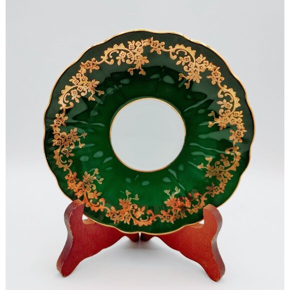 Aynsley England Emerald Violet Tea Cup And Saucer 2917 - Picture 4 of 12